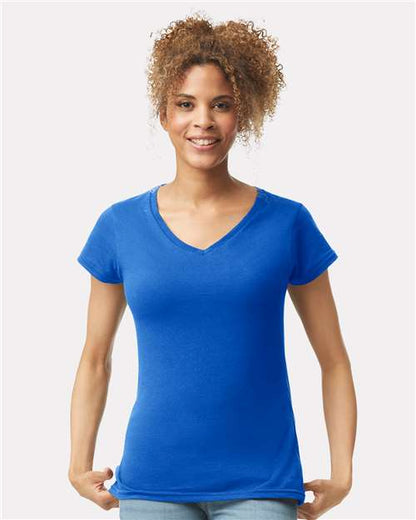 Women's Softstyle® V-Neck T-Shirt -  - 2117