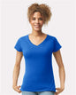 Women's Softstyle® V-Neck T-Shirt -  - 2117