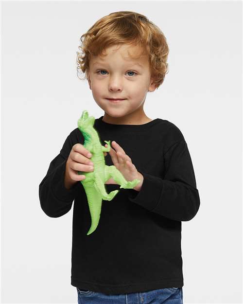 Toddler Fine Jersey Long Sleeve Tee -  - 3484 - Toronto Screen Printing- Color