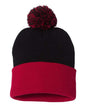12" Pom-Pom Cuffed Beanie -  - 3015