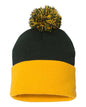12" Pom-Pom Cuffed Beanie -  - 3015