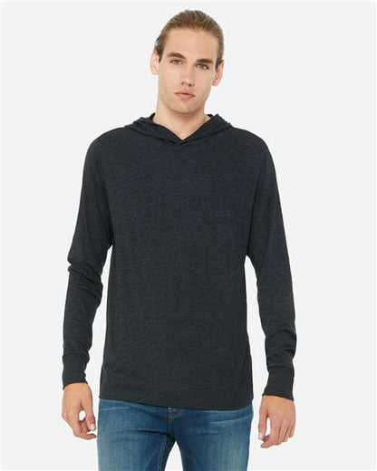 Unisex Jersey Hooded Long Sleeve Tee -  - 1787