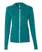 Unisex Triblend Lightweight Full-Zip Hooded Long Sleeve Tee -  - 2216