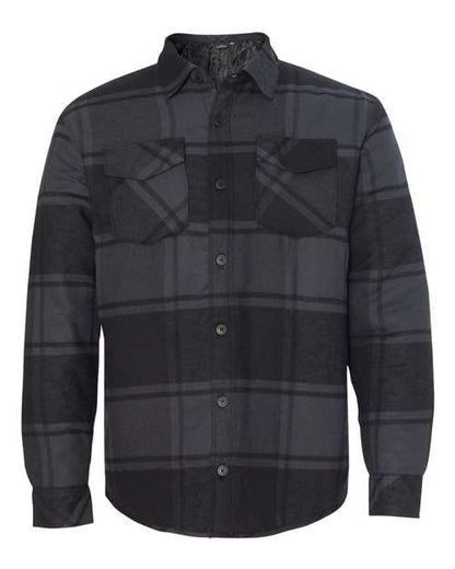 Men's Quilted Flannel Shirt Jacket -  - 3678