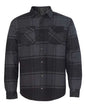 Men's Quilted Flannel Shirt Jacket -  - 3678