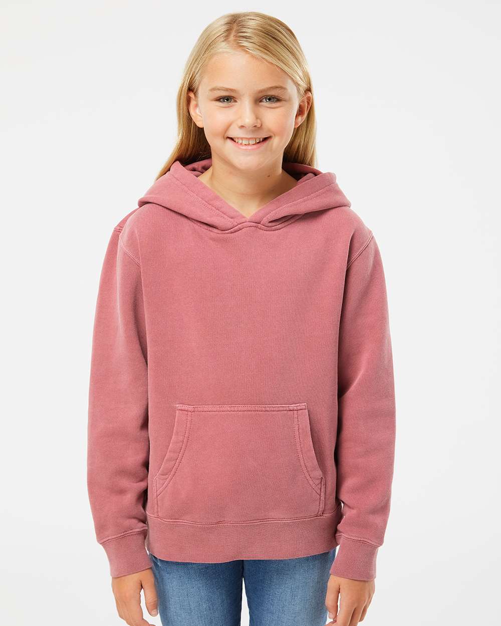 Independent Trading Co. Youth Midweight Pigment-Dyed Hooded Sweatshirt PRM1500Y