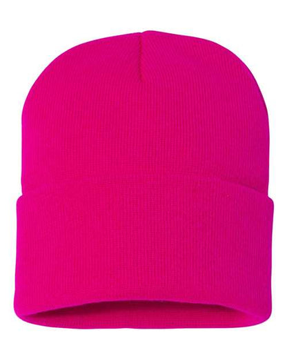 12" Solid Cuffed Beanie -  - 1411