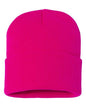 12" Solid Cuffed Beanie -  - 1411