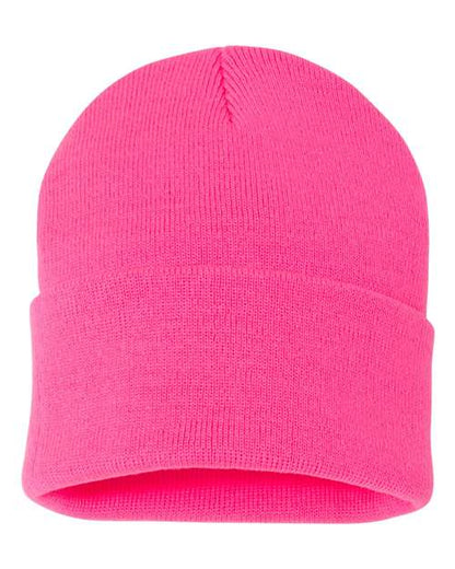 12" Solid Cuffed Beanie -  - 1411