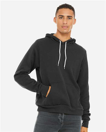 Unisex Sponge Fleece Hoodie Sweatshirt - Dark Grey -  - 2768