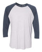 Unisex Triblend Three-Quarter Raglan T-Shirt -  - 3896