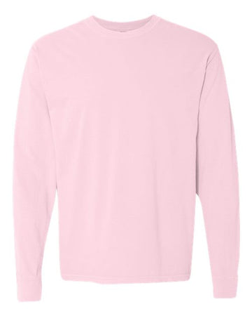 Unisex Garment-Dyed Heavyweight Long Sleeve T-Shirt - Blossom -  - 2217