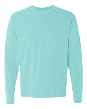 Unisex Garment-Dyed Heavyweight Long Sleeve T-Shirt - Chalky Mint -  - 2217