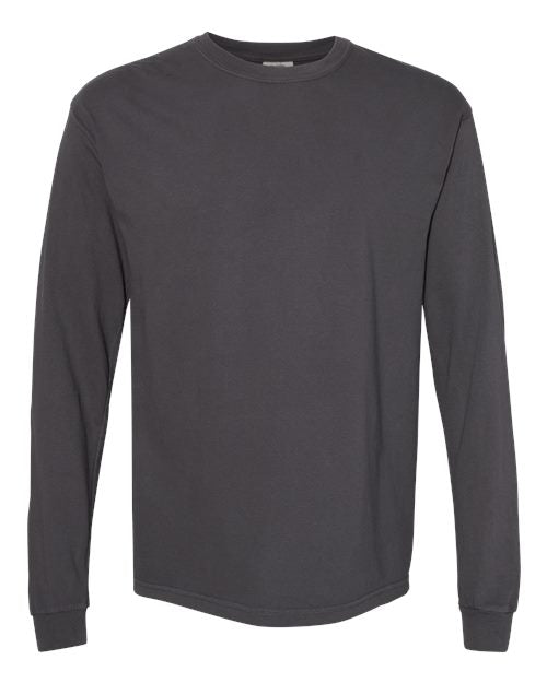 Unisex Garment-Dyed Heavyweight Long Sleeve T-Shirt - Graphite -  - 2217