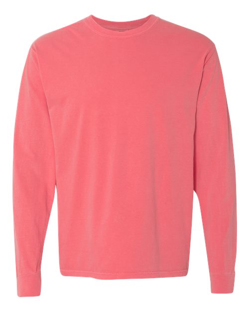 Garment-Dyed Heavyweight Long Sleeve T-Shirt - Watermelon