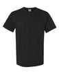 Unisex Garment-Dyed Heavyweight Pocket T-Shirt - Black -  - 1963