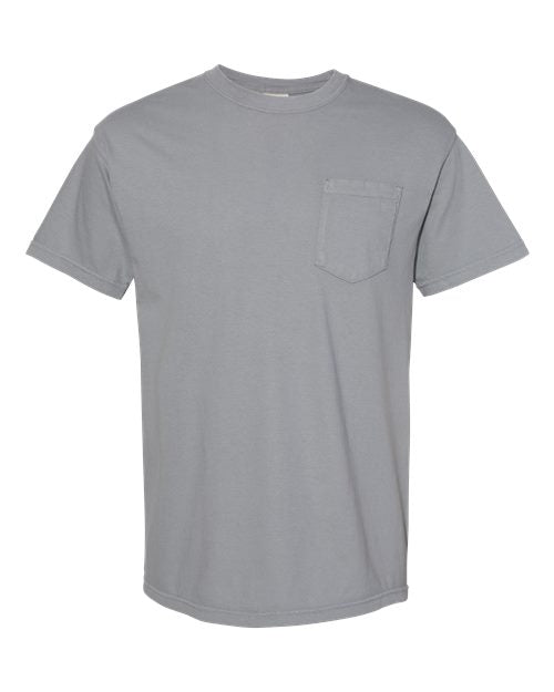 Unisex Garment-Dyed Heavyweight Pocket T-Shirt - Granite -  - 1963