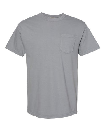 Unisex Garment-Dyed Heavyweight Pocket T-Shirt - Granite -  - 1963