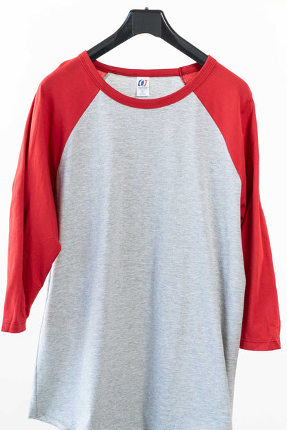 47289 - Men’s Baseball Tee - Heather Red / S - CLOSE