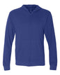 Unisex Sueded Long Sleeve Hooded Full Zip T-Shirt -  - 4164