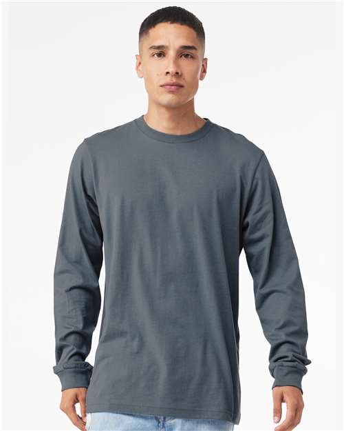 Unisex Jersey Long Sleeve Tee - Steel Blue -  - 123