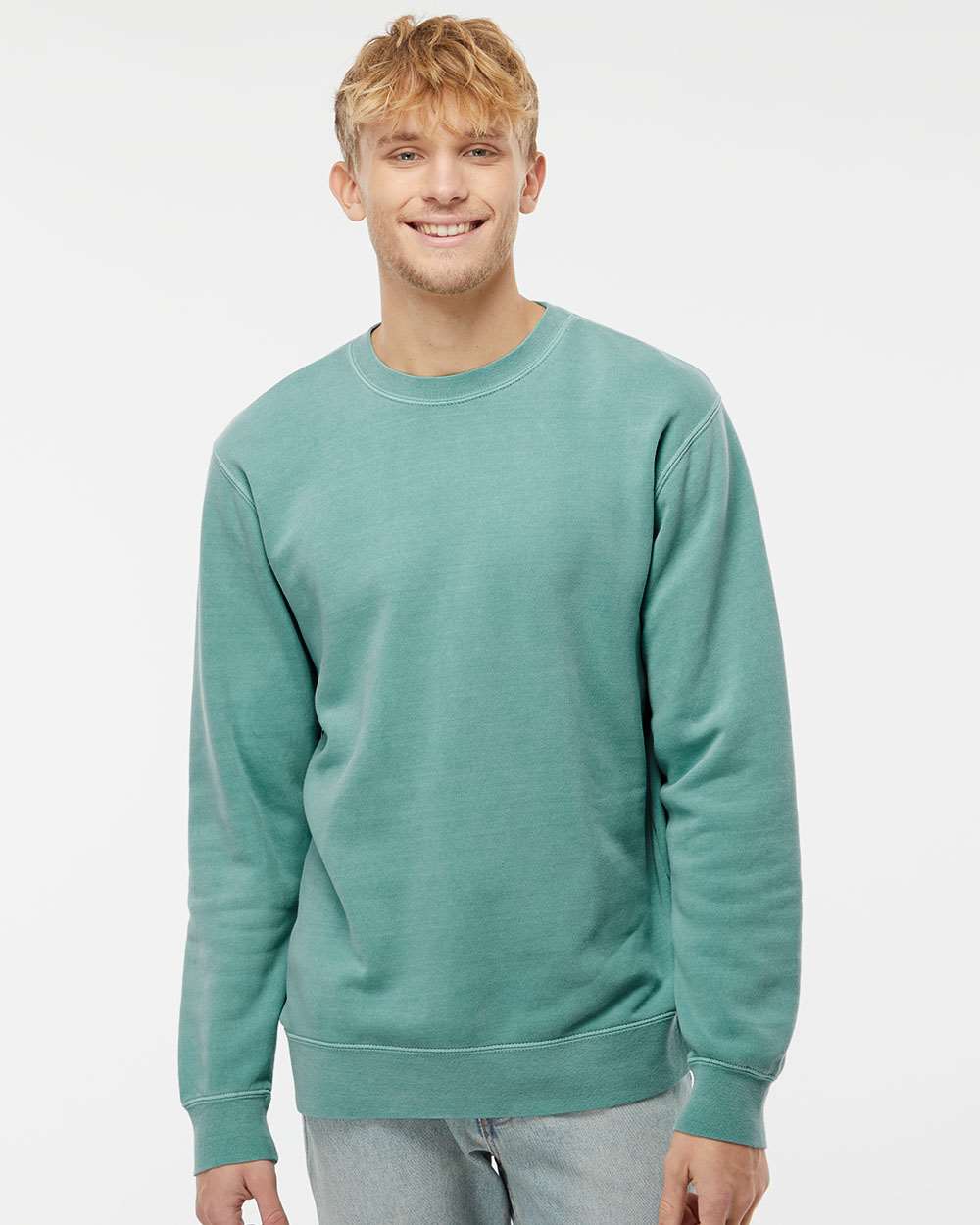 Independent Trading Co. Midweight Pigment-Dyed Crewneck Sweatshirt PRM3500