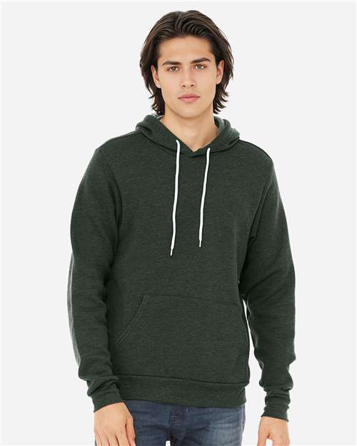 Unisex Sponge Fleece Hoodie Sweatshirt - Heather Forest -  - 2768