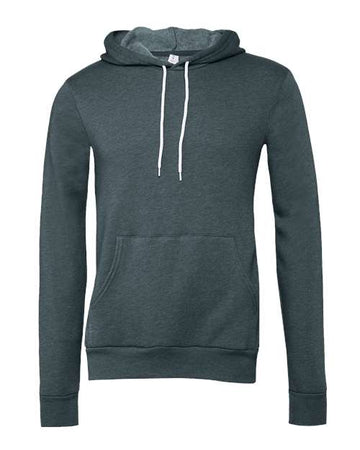 Unisex Sponge Fleece Hoodie Sweatshirt - Heather Slate -  - 2768
