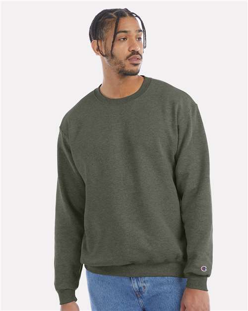 Unisex Powerblend® Crewneck Sweatshirt - Dark Green Heather -  - 1758