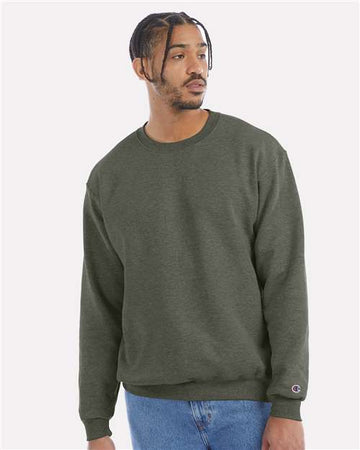 Unisex Powerblend® Crewneck Sweatshirt - Dark Green Heather -  - 1758