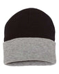 12" Color Blocked Cuffed Beanie -  - 4658