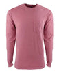 Unisex Inspired Dye Long Sleeve Pocket T-Shirt -  - 4865