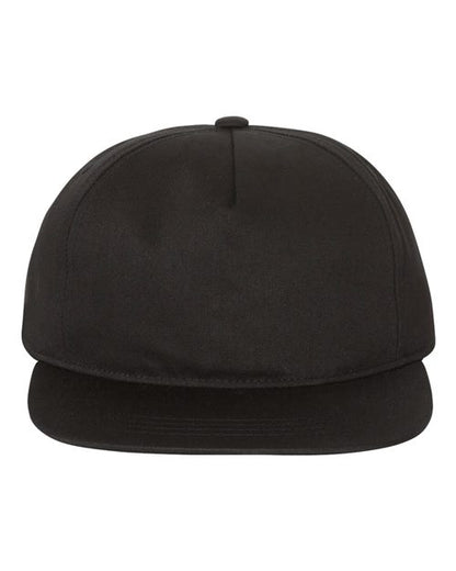 Lightly-Structured Five-Panel Snapback Cap -  - 5766