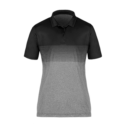S05806 - Ralph - Ladies Printed Polo - Grey/Black / XS / Polos