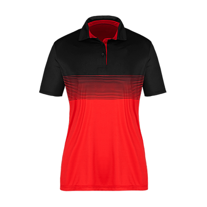 S05806 - Ralph - Ladies Printed Polo - Red/Black / XS / Polos