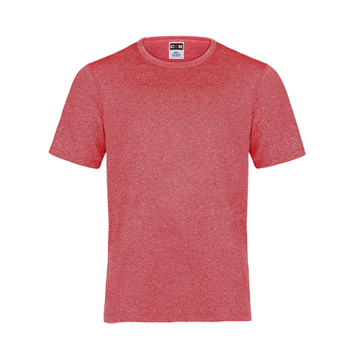 S05930 - Riviera - Adult Performance Crewneck T-Shirt - Red Heather / XS