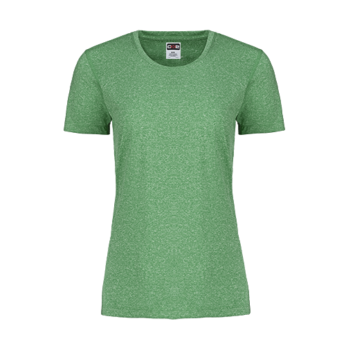 S05931 - Riviera - Ladies Performance Crewneck T-Shirt - Green Heather / XS