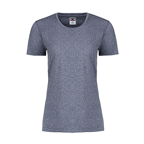 S05931 - Riviera - Ladies Performance Crewneck T-Shirt - Navy Heather / XS
