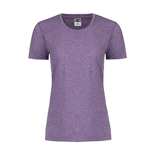 S05931 - Riviera - Ladies Performance Crewneck T-Shirt - Purple Heather / XS