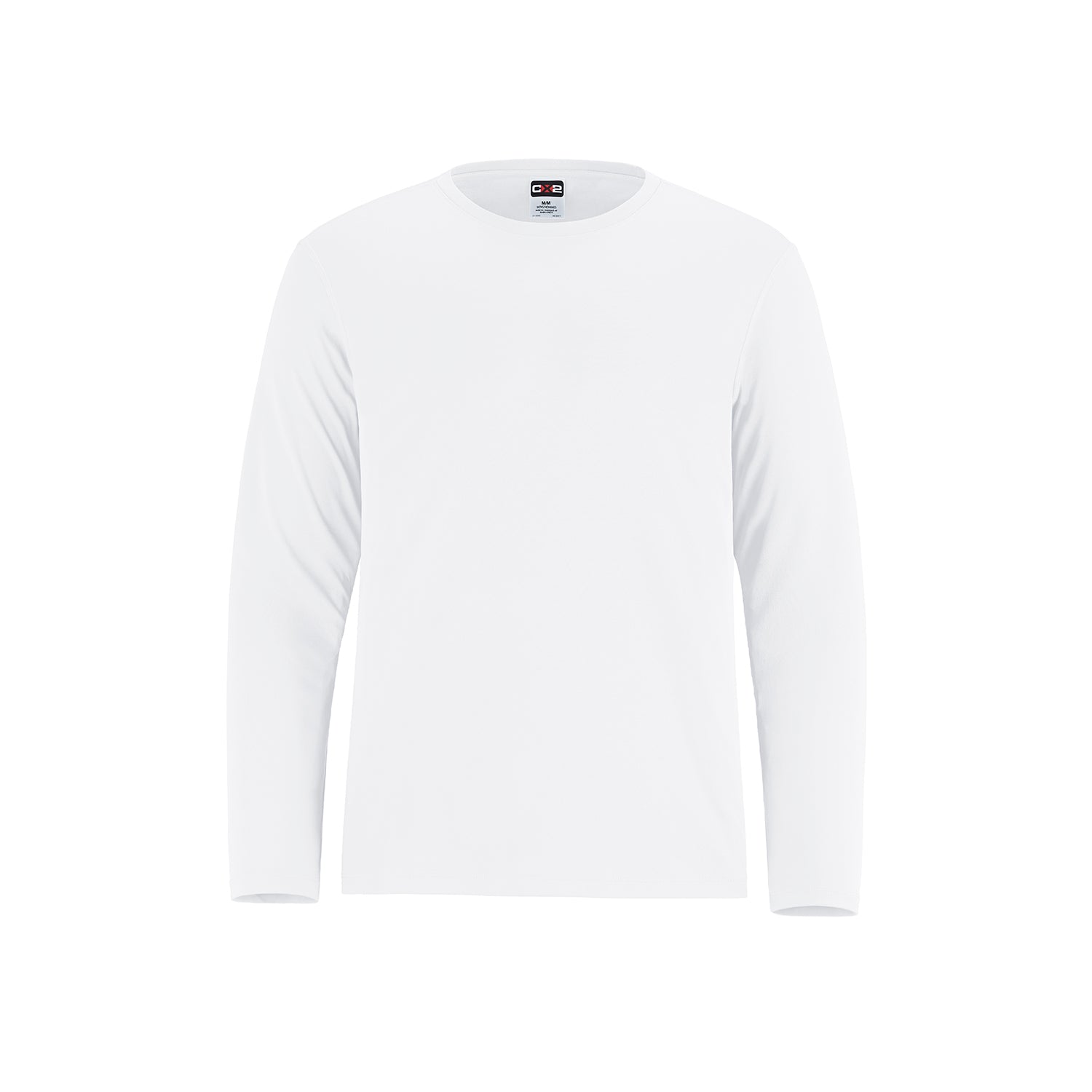 S5937Y - Shore - Youth Performance Long Sleeve Crewneck T-Shirt - White / XS