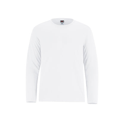 S5937Y - Shore - Youth Performance Long Sleeve Crewneck T-Shirt - White / XS