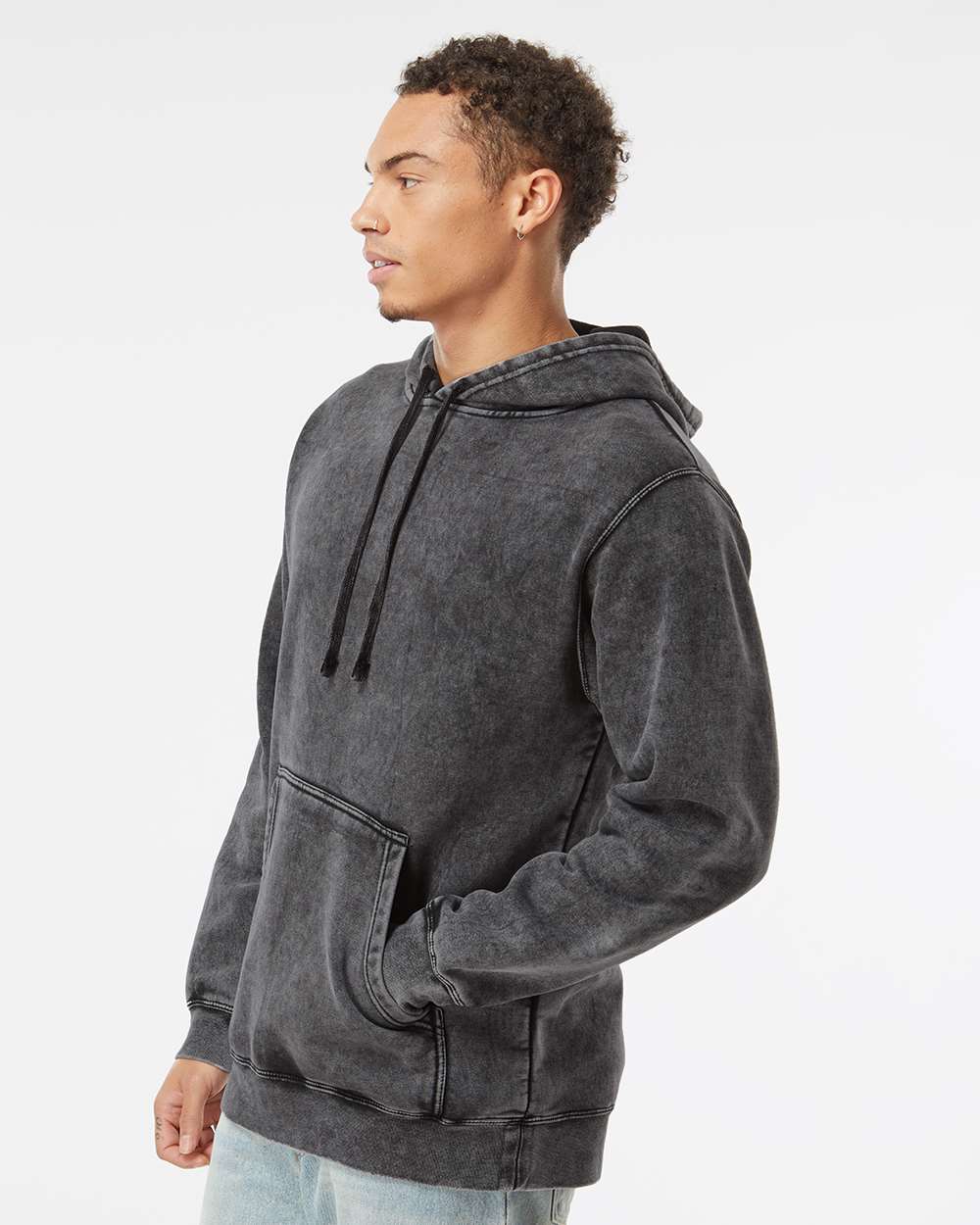 Independent Trading Co. Midweight Mineral Wash Hooded Sweatshirt PRM4500MW