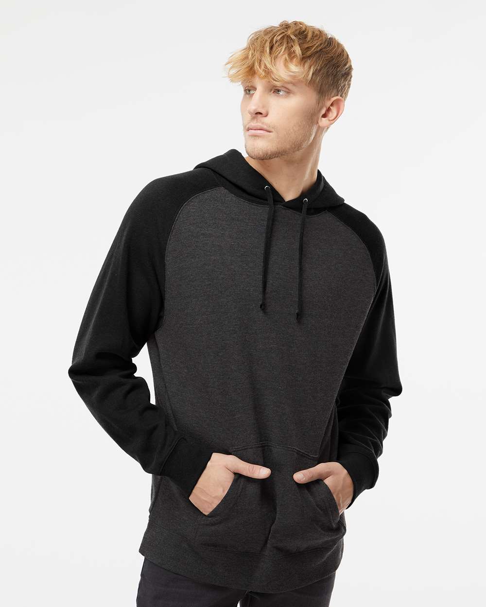 Independent Trading Co. Raglan Hooded Sweatshirt IND40RP