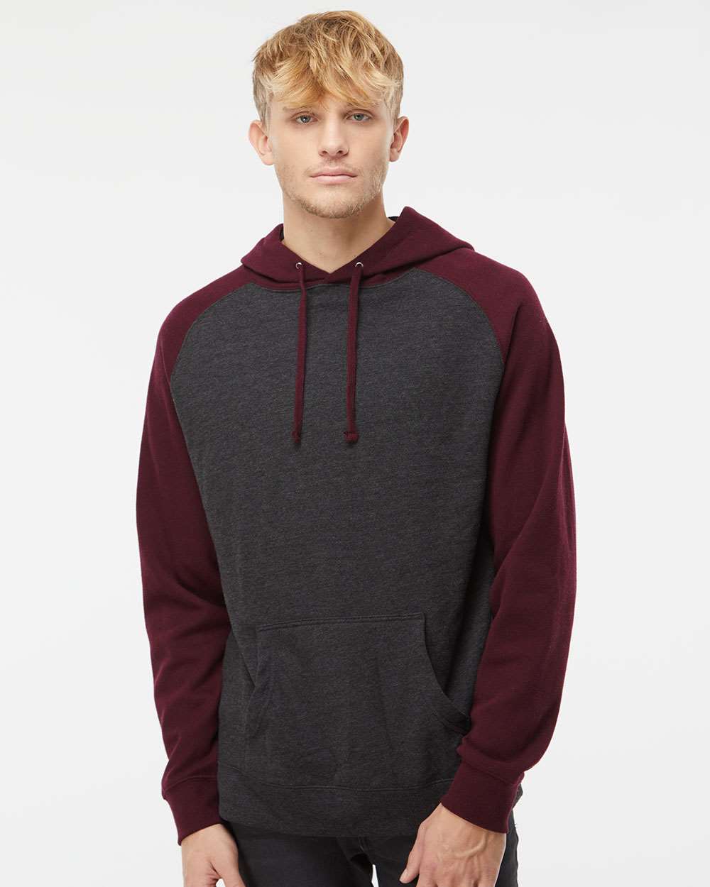 Independent Trading Co. Raglan Hooded Sweatshirt IND40RP