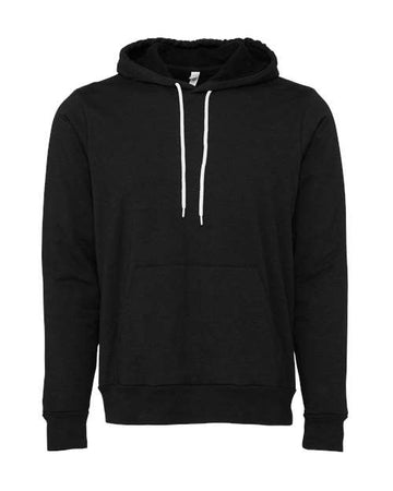 Unisex Sponge Fleece Hoodie Sweatshirt - Black Heather -  - 2768