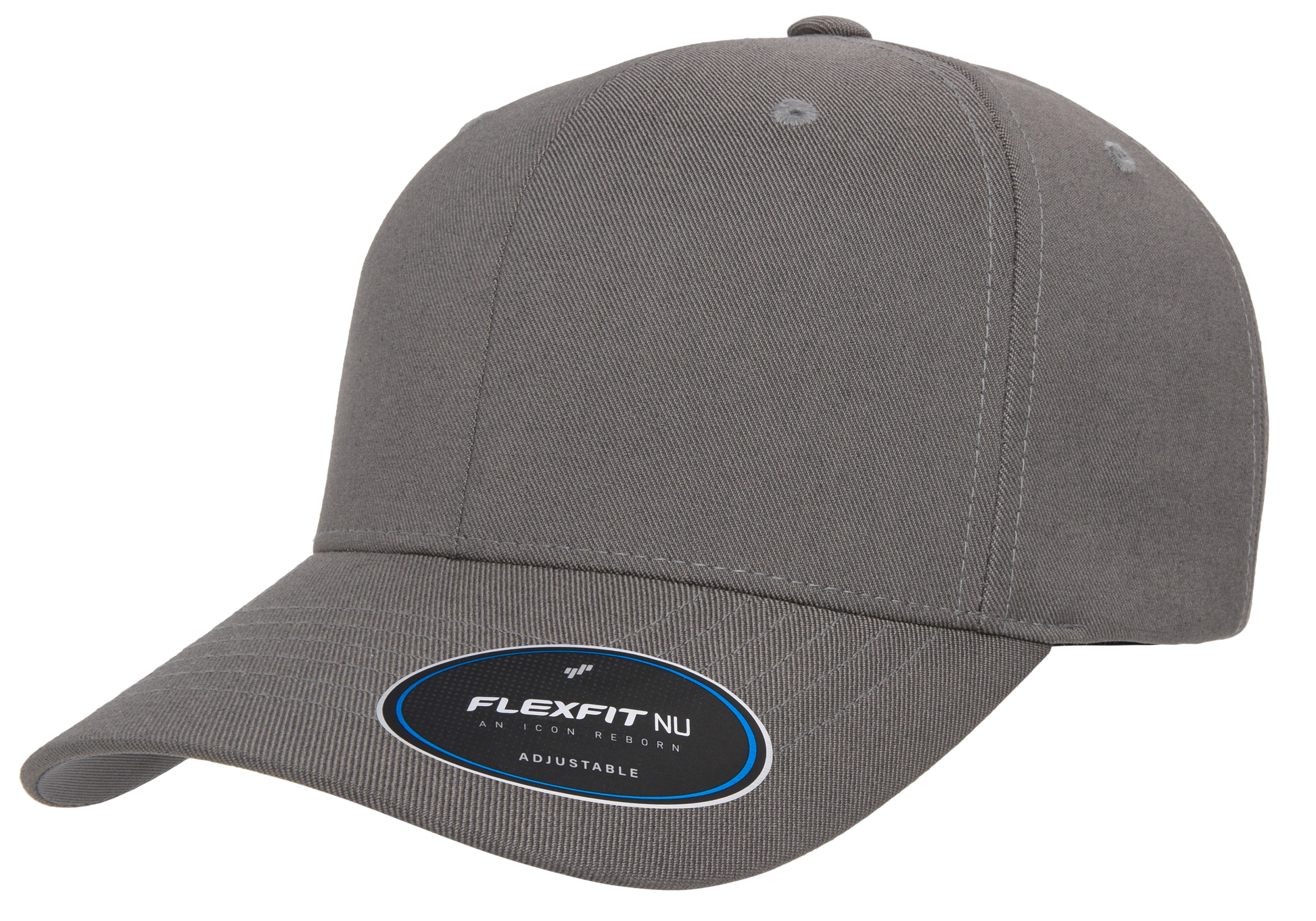 F06110 - Flexfit Nu Adjustable Cap - Grey - Headwear