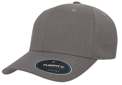 F06110 - Flexfit Nu Adjustable Cap - Grey - Headwear