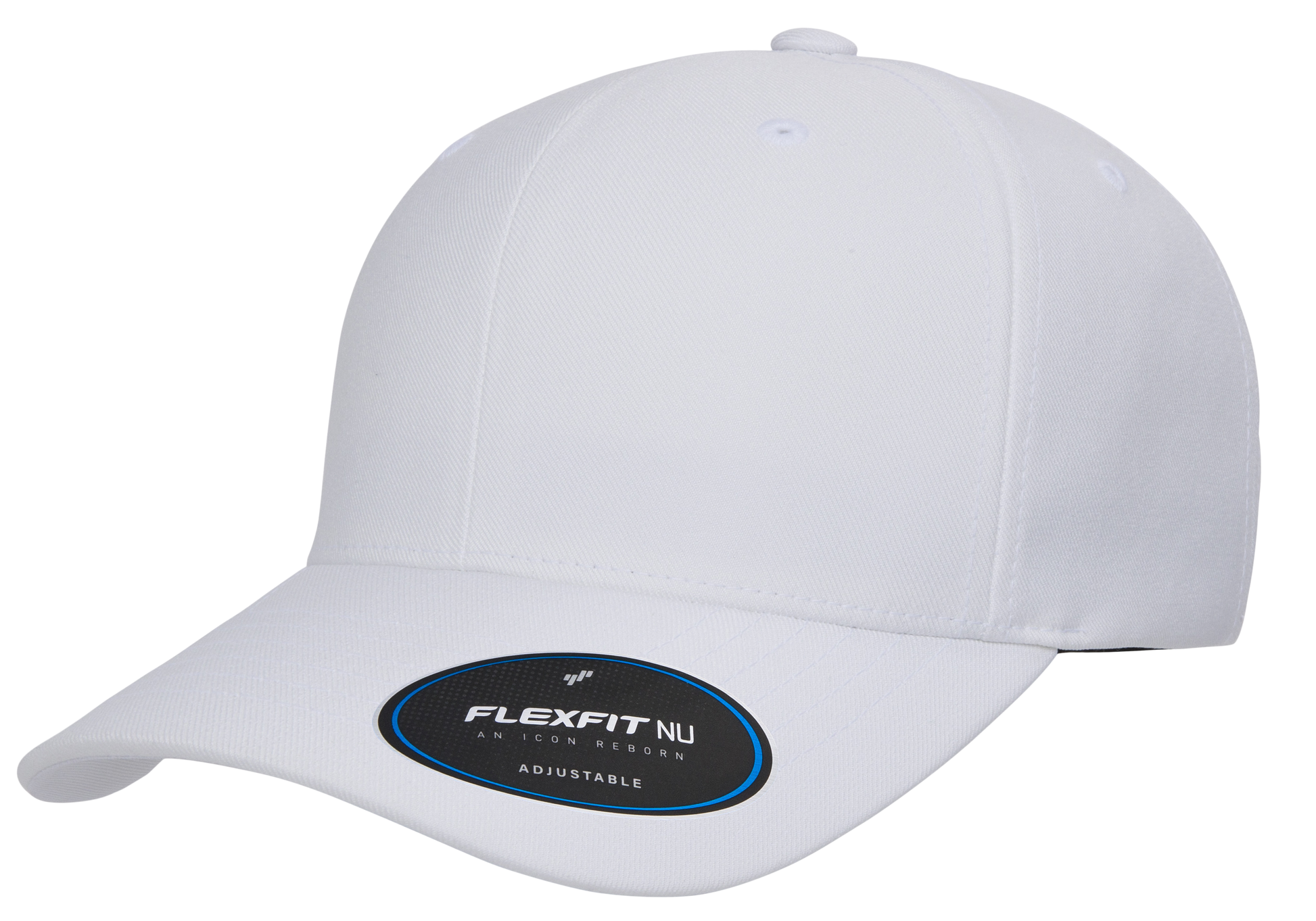 F06110 - Flexfit Nu Adjustable Cap - White - Headwear