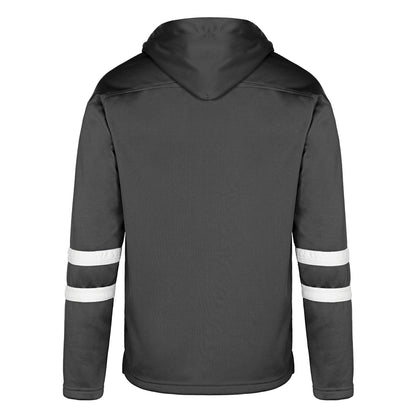 L00617 - Dangle - Adult Pullover Hockey Lace Hooded Sweatshirt - Fleece