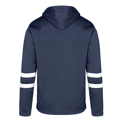 L00617 - Dangle - Adult Pullover Hockey Lace Hooded Sweatshirt - Fleece